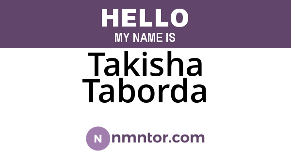 Takisha Taborda