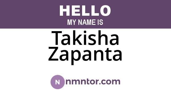 Takisha Zapanta