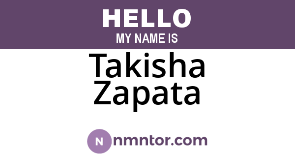 Takisha Zapata