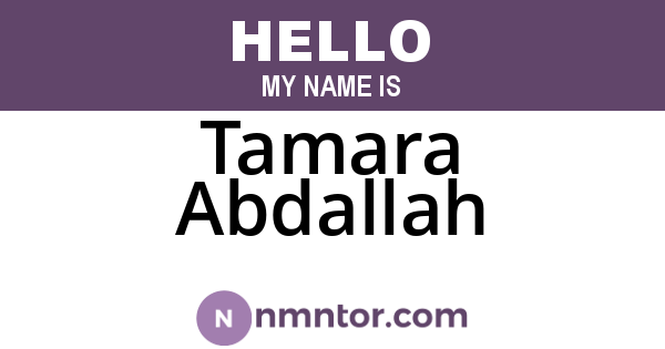 Tamara Abdallah