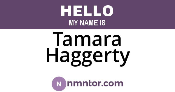 Tamara Haggerty