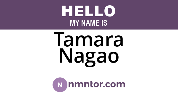 Tamara Nagao