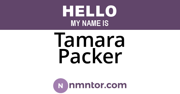Tamara Packer