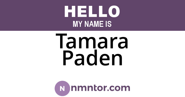 Tamara Paden
