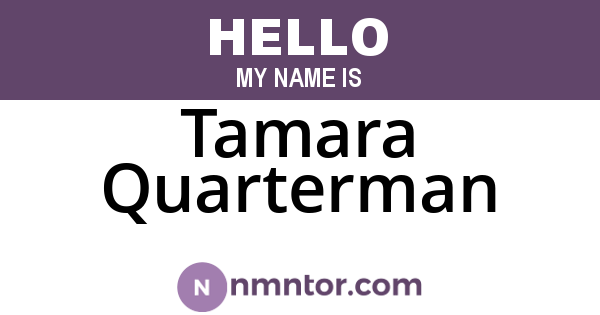 Tamara Quarterman