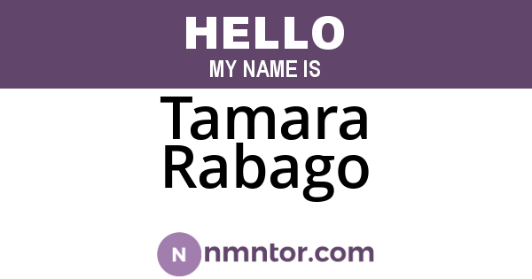 Tamara Rabago