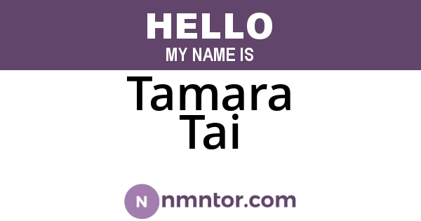 Tamara Tai