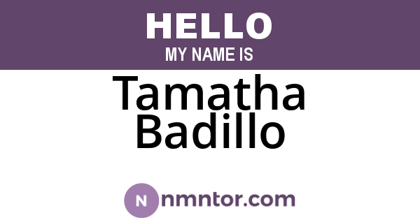 Tamatha Badillo