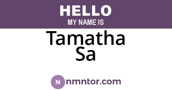 Tamatha Sa