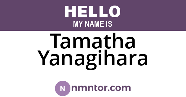 Tamatha Yanagihara