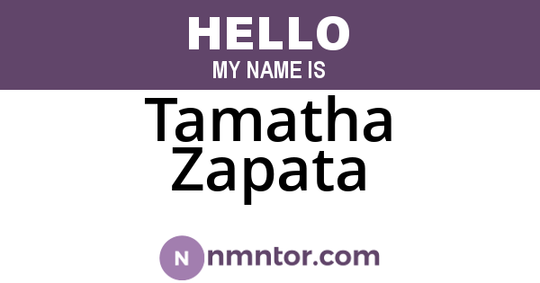 Tamatha Zapata