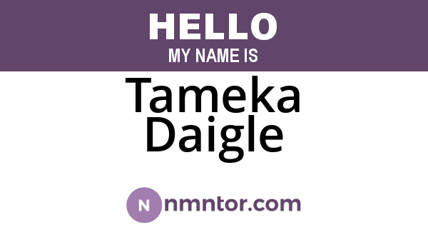 Tameka Daigle