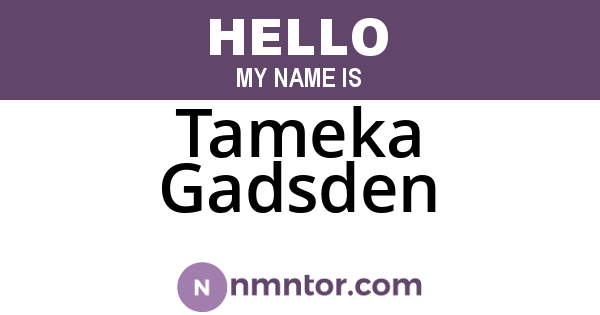 Tameka Gadsden