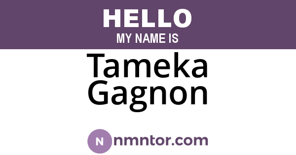 Tameka Gagnon