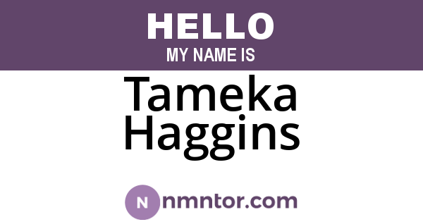 Tameka Haggins