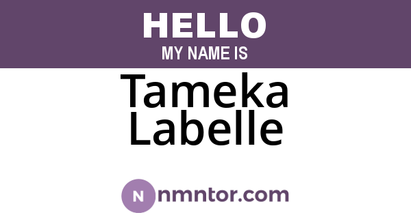 Tameka Labelle
