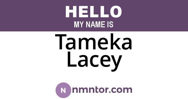 Tameka Lacey