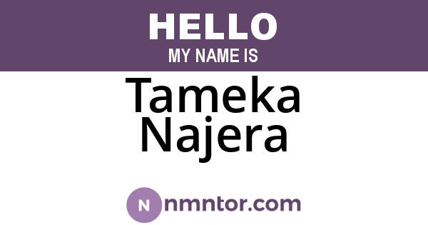 Tameka Najera