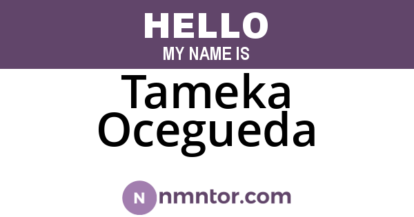 Tameka Ocegueda