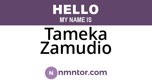Tameka Zamudio