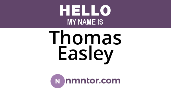 Thomas Easley