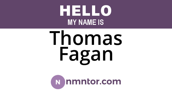 Thomas Fagan