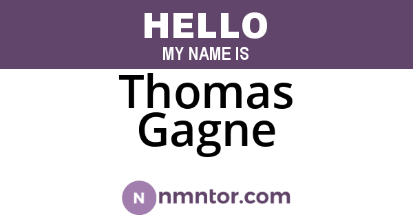 Thomas Gagne