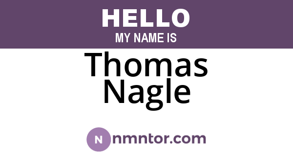 Thomas Nagle