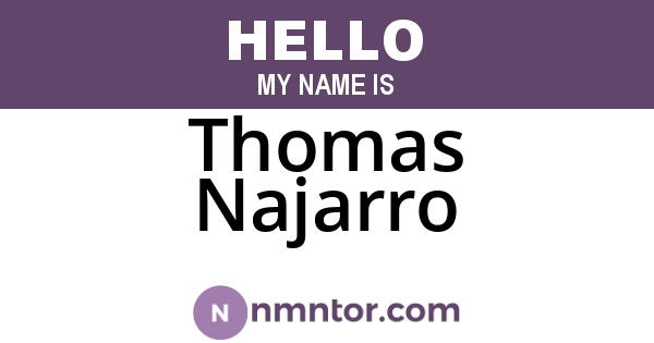 Thomas Najarro