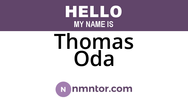 Thomas Oda