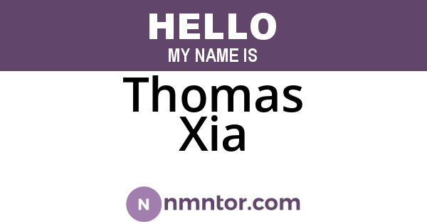 Thomas Xia