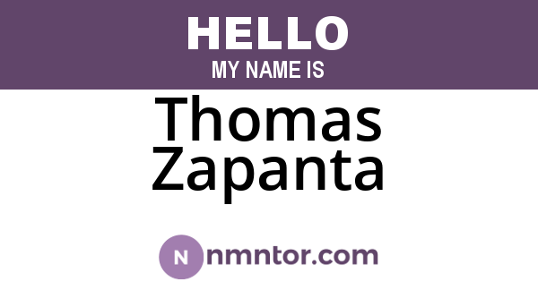 Thomas Zapanta