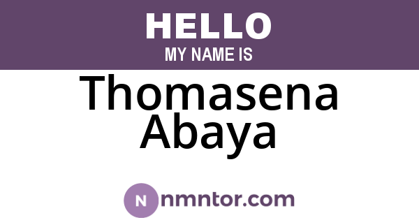 Thomasena Abaya