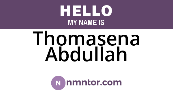 Thomasena Abdullah