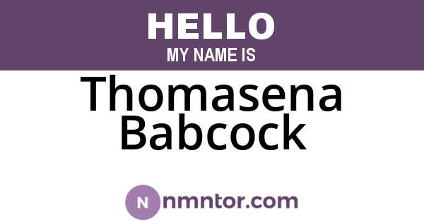 Thomasena Babcock
