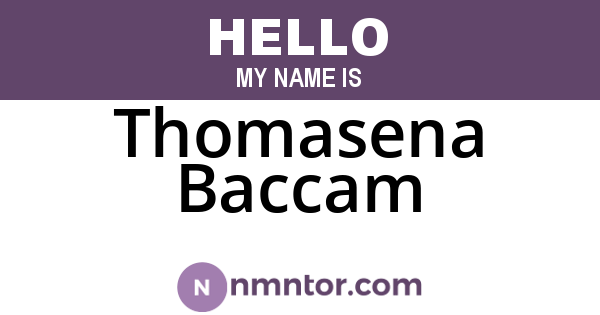 Thomasena Baccam