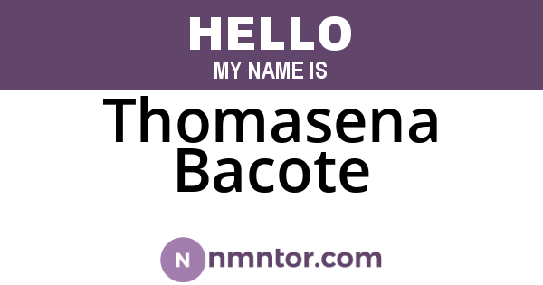 Thomasena Bacote