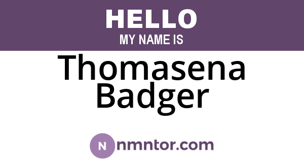 Thomasena Badger