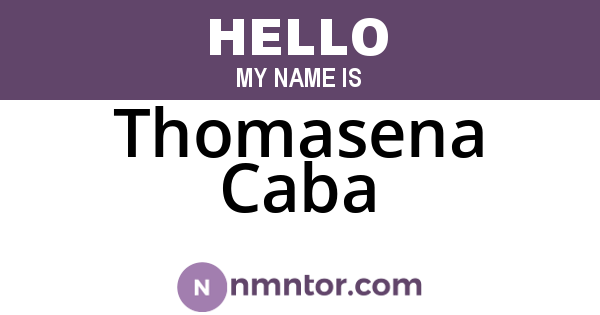 Thomasena Caba