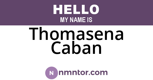 Thomasena Caban