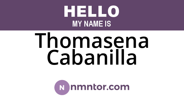 Thomasena Cabanilla