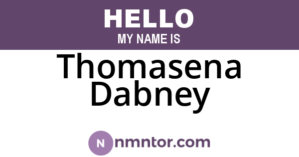 Thomasena Dabney