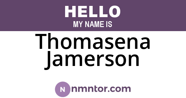 Thomasena Jamerson