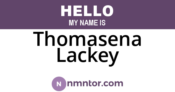 Thomasena Lackey