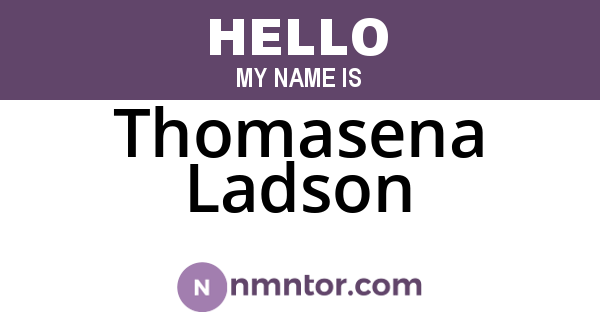 Thomasena Ladson