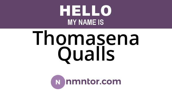 Thomasena Qualls