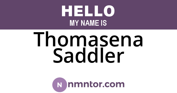 Thomasena Saddler