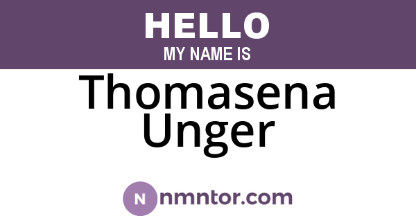 Thomasena Unger