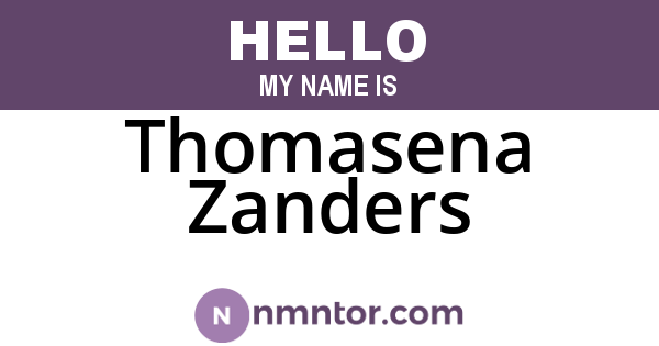 Thomasena Zanders