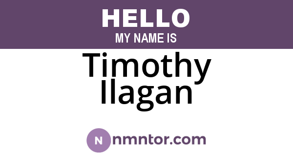 Timothy Ilagan